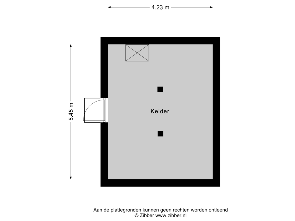 Bekijk plattegrond van Kelder van Zuidhaven 49