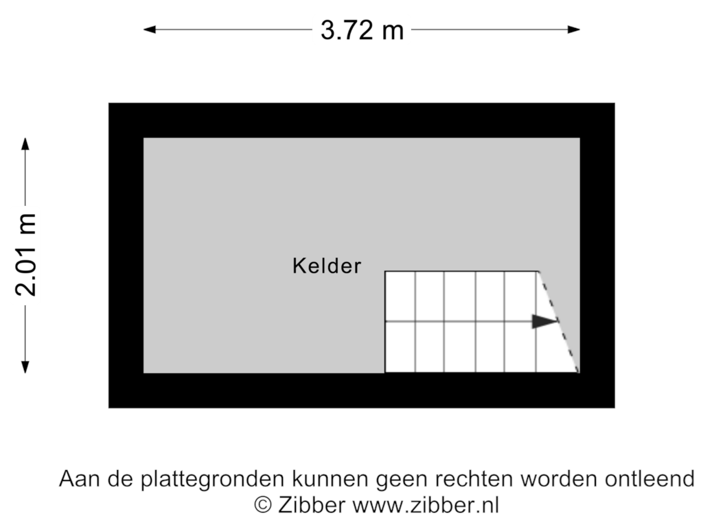 View floorplan of Kelder of Pastoor Versteegstraat 2