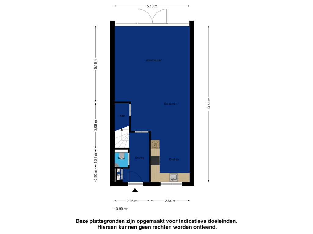 Bekijk plattegrond van Begane Grond van De Hoop 49