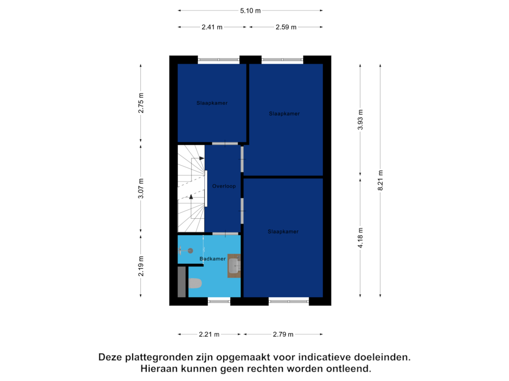 Bekijk plattegrond van Eerste Verdieping van De Hoop 49