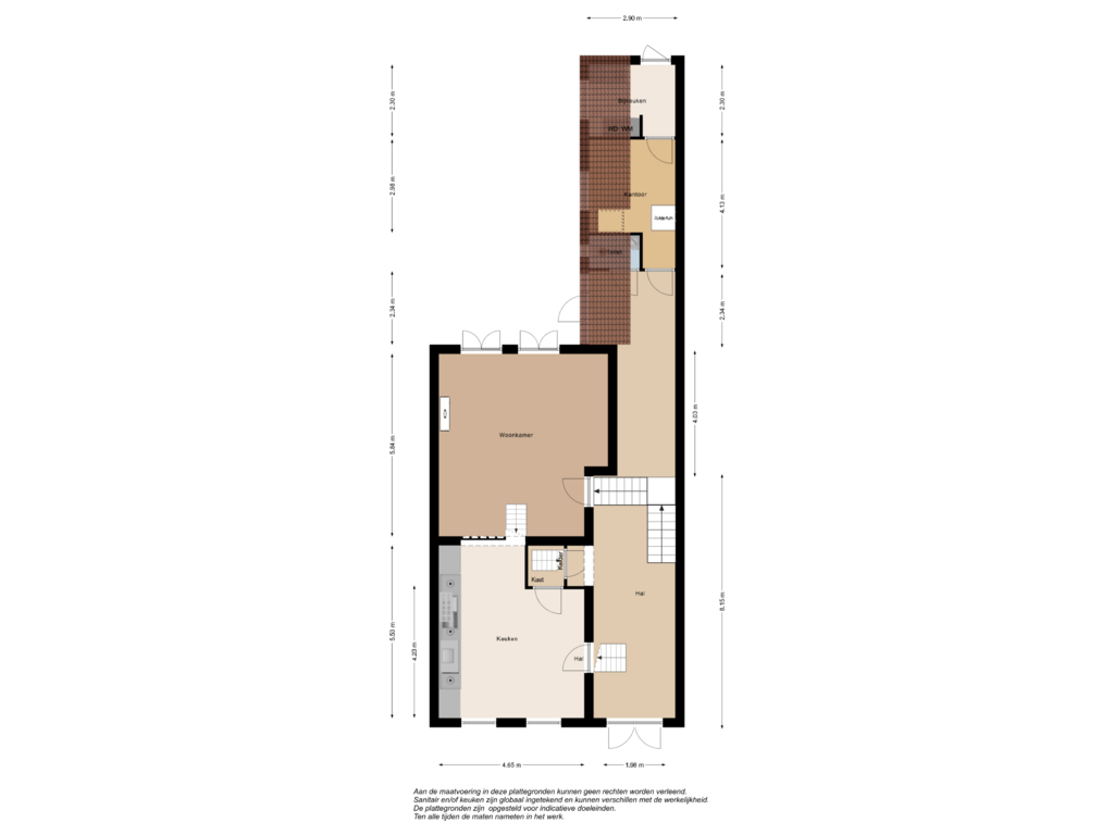 Bekijk plattegrond van Beganegrond van Marktveld 7