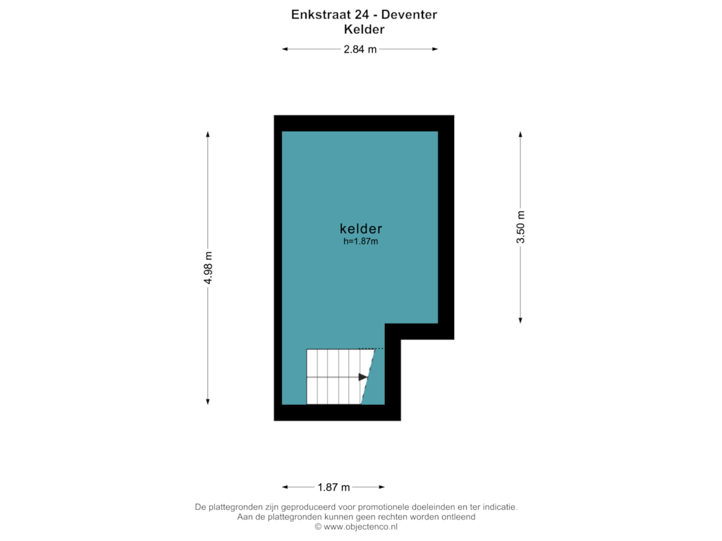 View floorplan of KELDER of Enkstraat 24