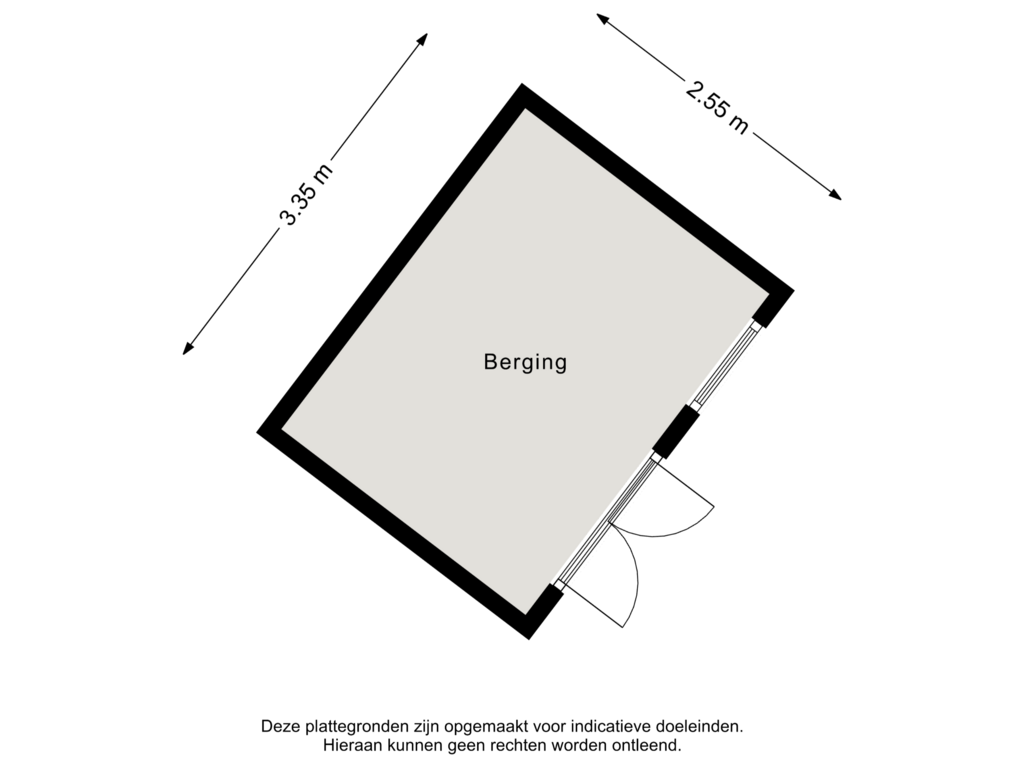 View floorplan of Berging of Marslaan 57