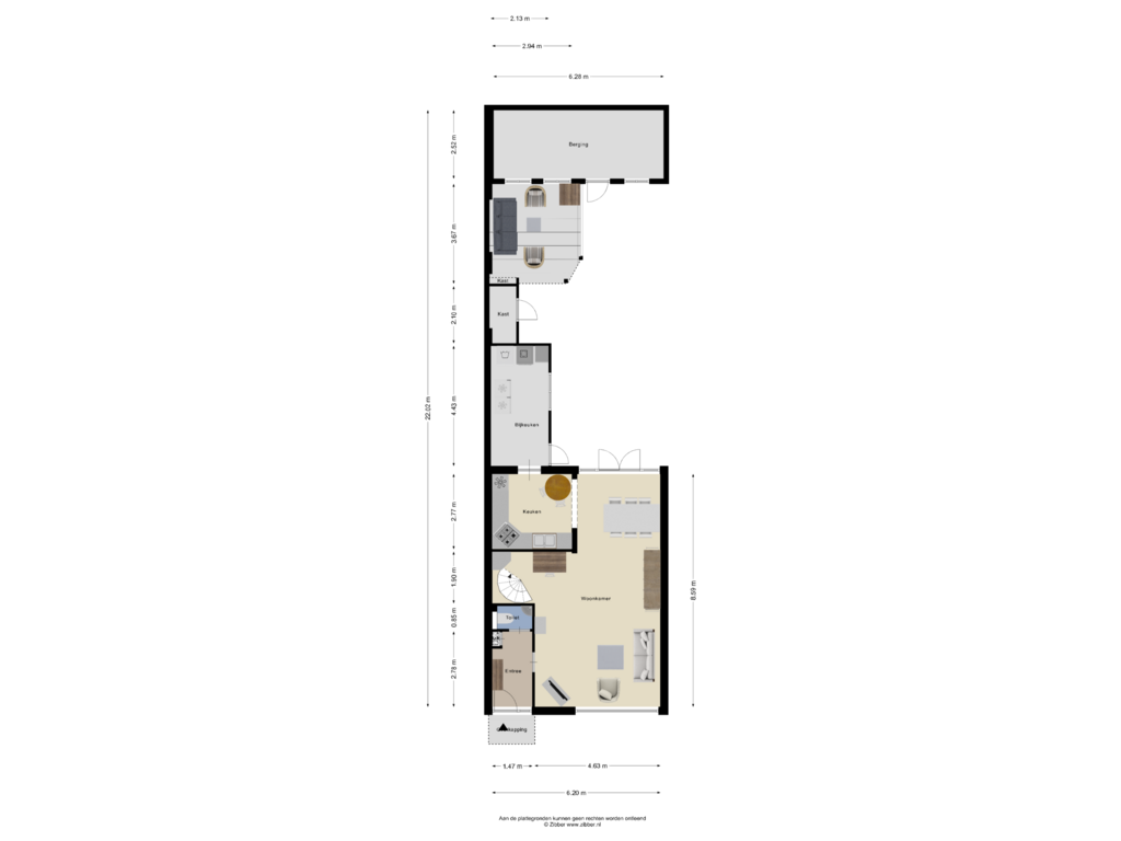 View floorplan of Begane Grond of Sweelinck 66