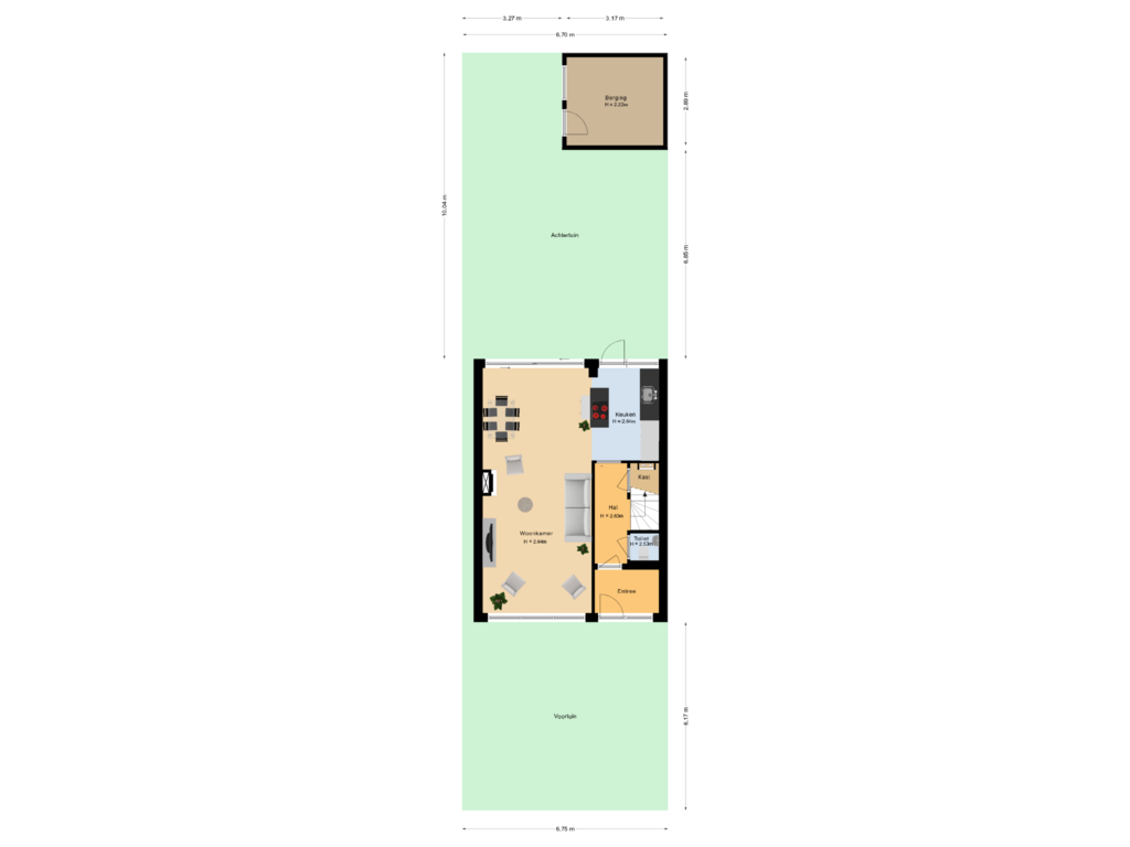 View floorplan of Situatie of Lilahof 15