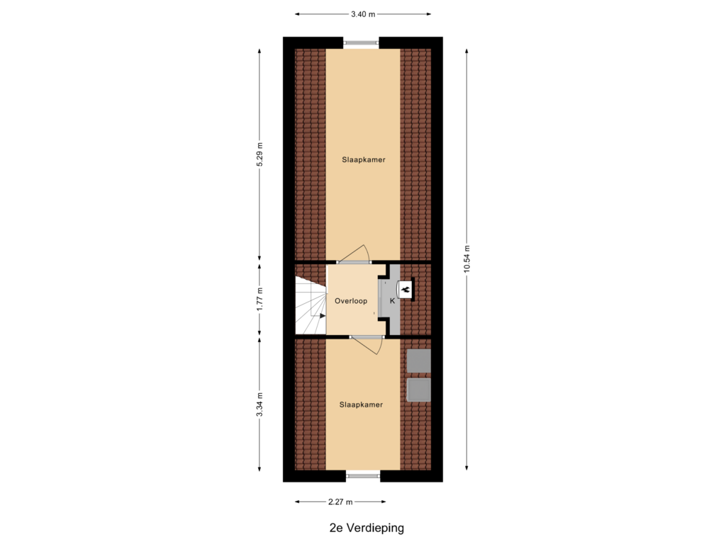 View floorplan of 2e Verdieping of Fazantendreef 12