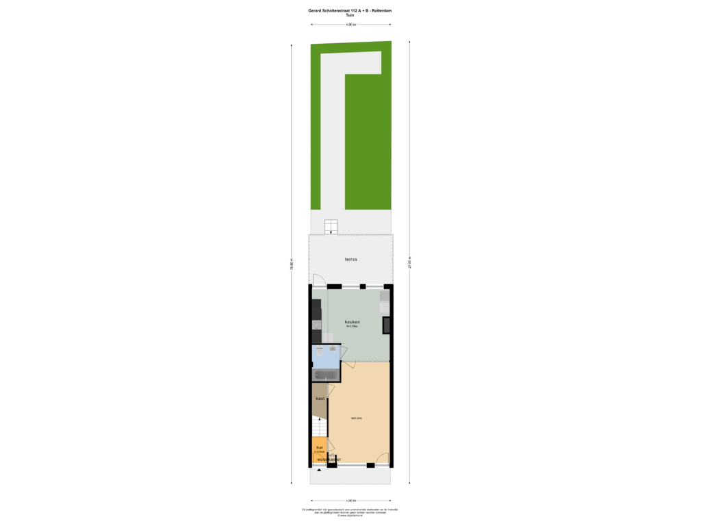 Bekijk plattegrond van TUIN van Gerard Scholtenstraat 112-A