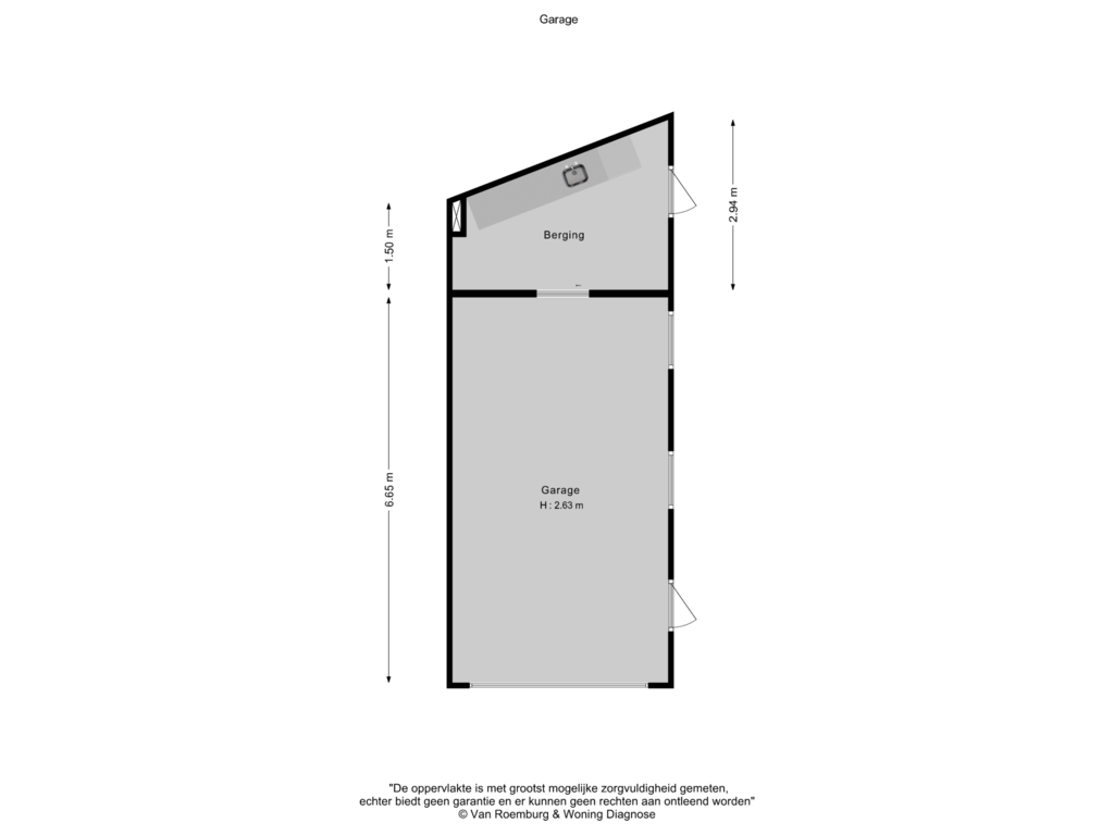 Bekijk plattegrond van Garage van Nieuweweg 101