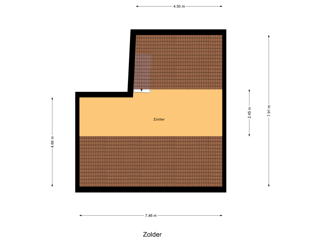 Bekijk plattegrond van Zolder van Hoofdstraat 59