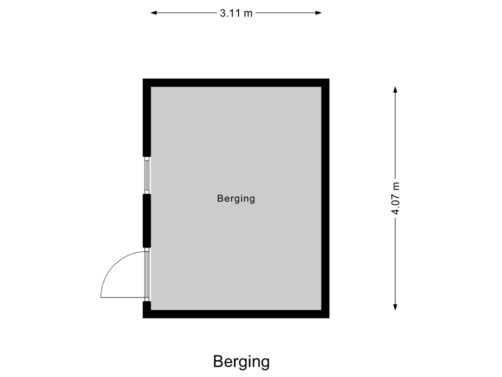 Bekijk plattegrond van Berging van Dr. Kochlaan 28