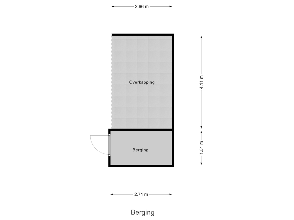 View floorplan of Berging of Zestienhovensekade 243