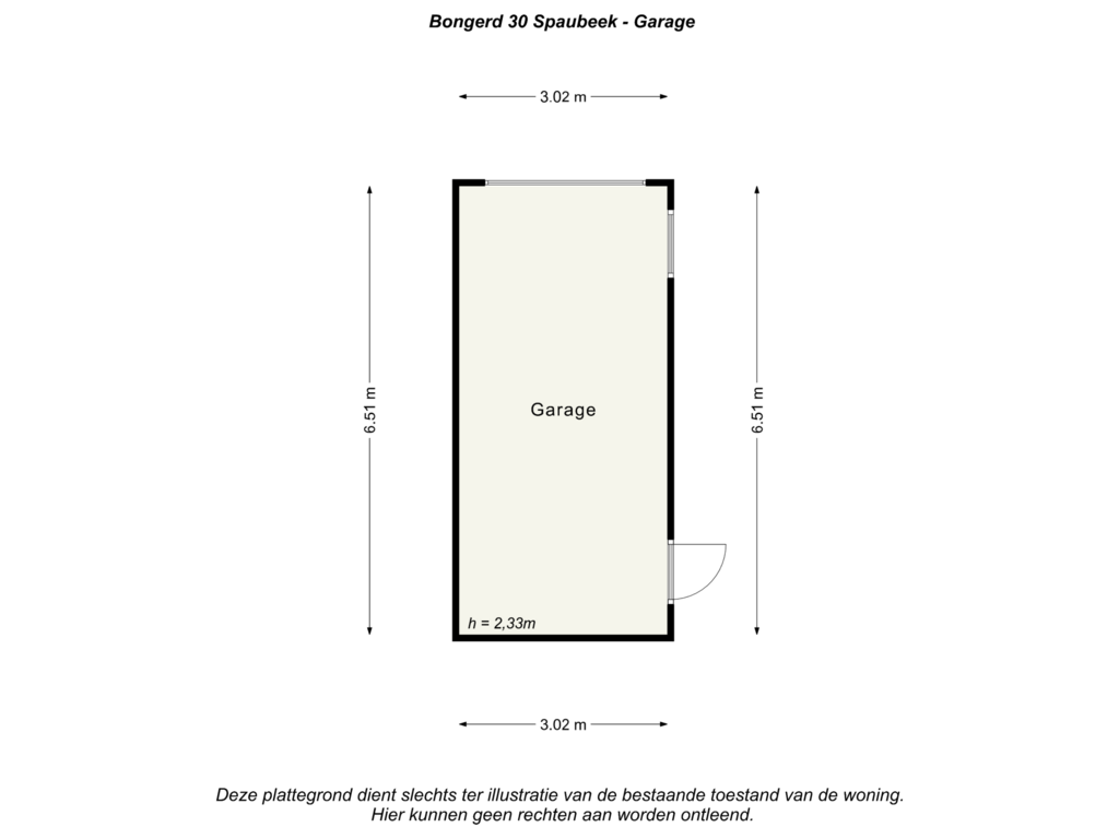 Bekijk plattegrond van Garage van Bongerd 30