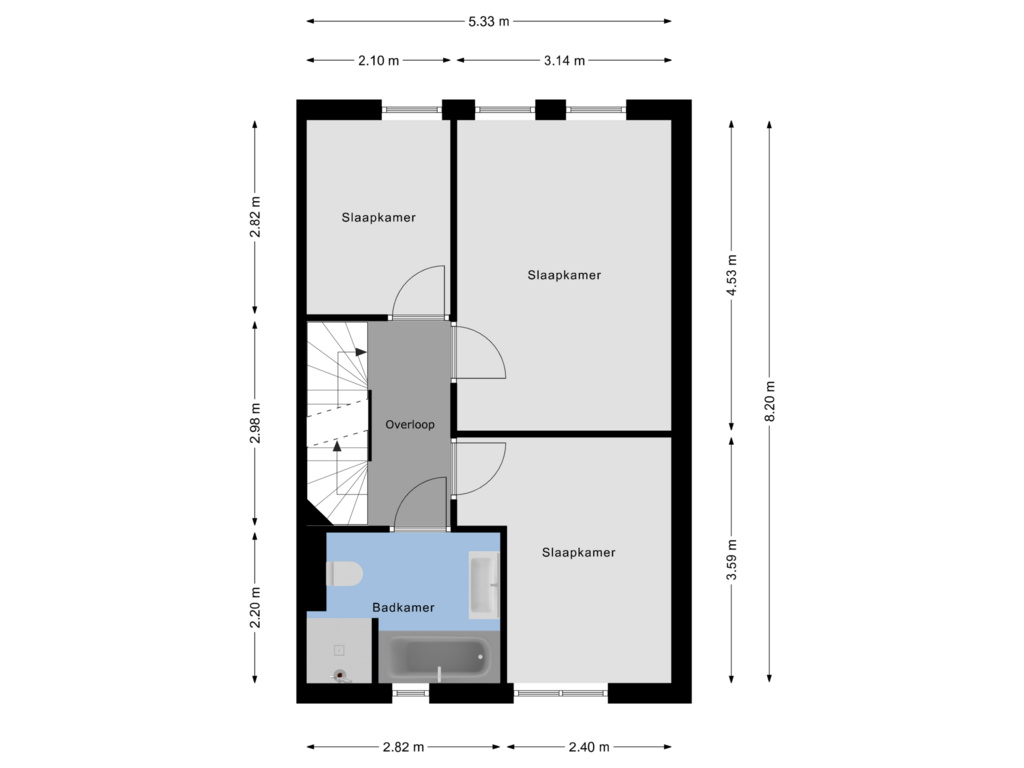 Bekijk plattegrond van 1e Verdieping van Korenbloem 6