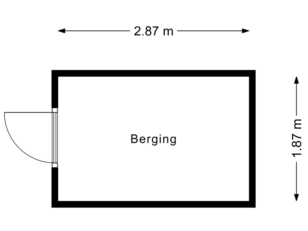 Bekijk plattegrond van Berging van Korenbloem 6