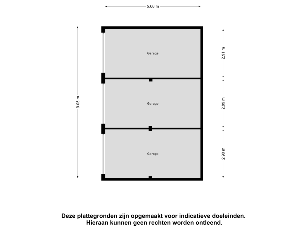 View floorplan of Garage of Sanderijnhof 1