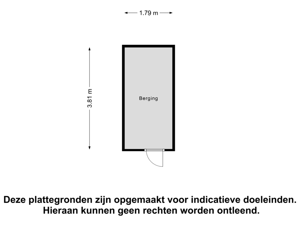 View floorplan of Berging of Sanderijnhof 1