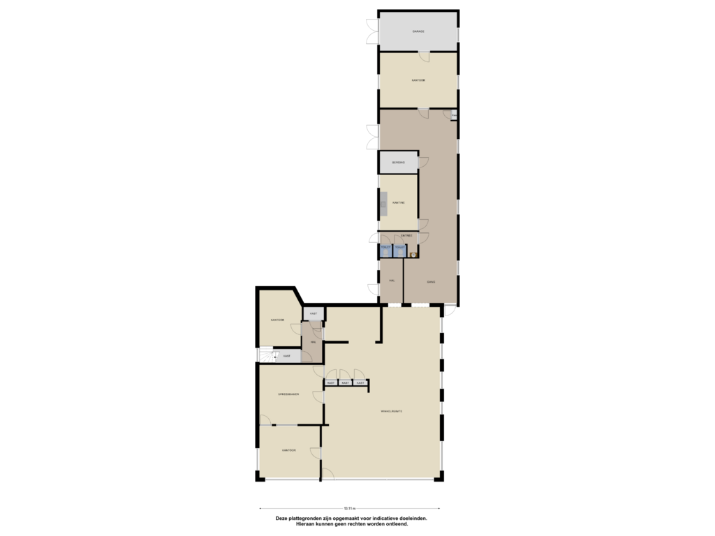 Bekijk plattegrond van Begane Grond van Marktweg 22