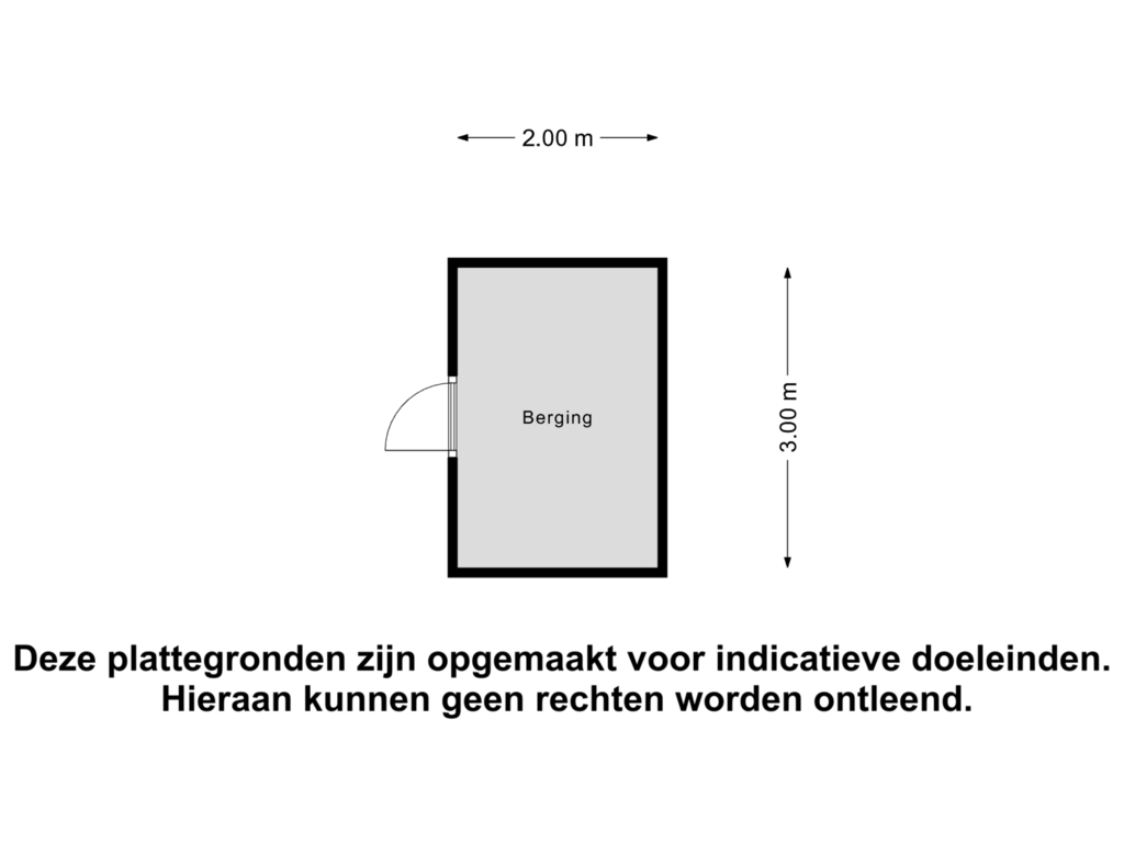 Bekijk plattegrond van Berging van Grootslagstraat 50