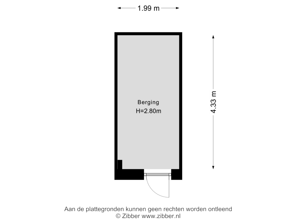 Bekijk plattegrond van Berging van Sofie Blank erf 40