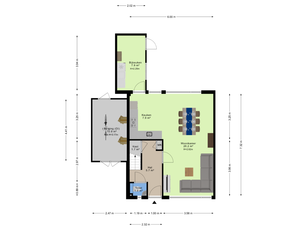 View floorplan of Begane grond of Dotterhof 2