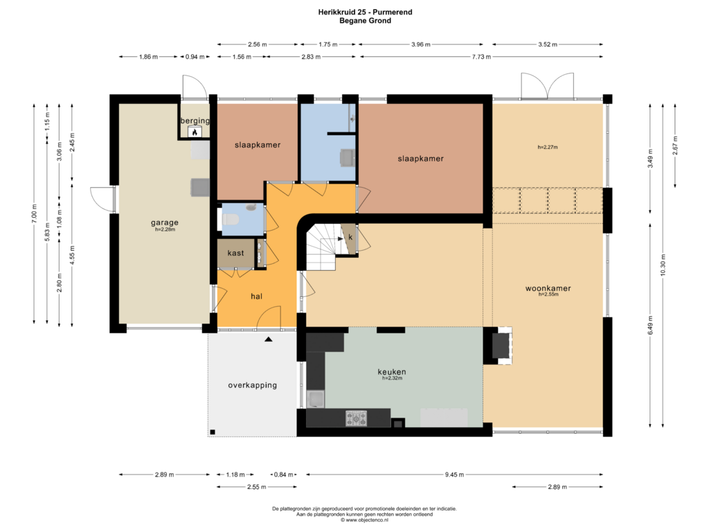 Bekijk plattegrond van BEGANE GROND van Herikkruid 25