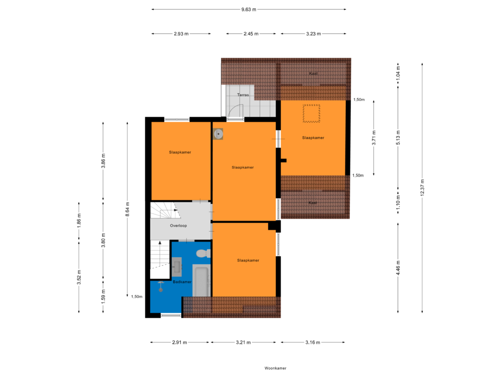 Bekijk plattegrond van Eerste verdieping van Haagakker 15