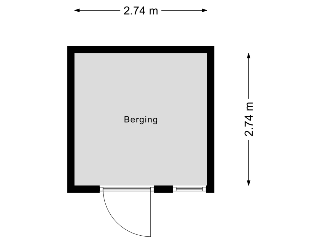 Bekijk plattegrond van Berging van Haagakker 15