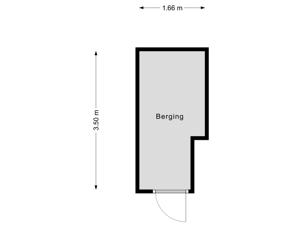 View floorplan of Berging of Papenhulst 3-A