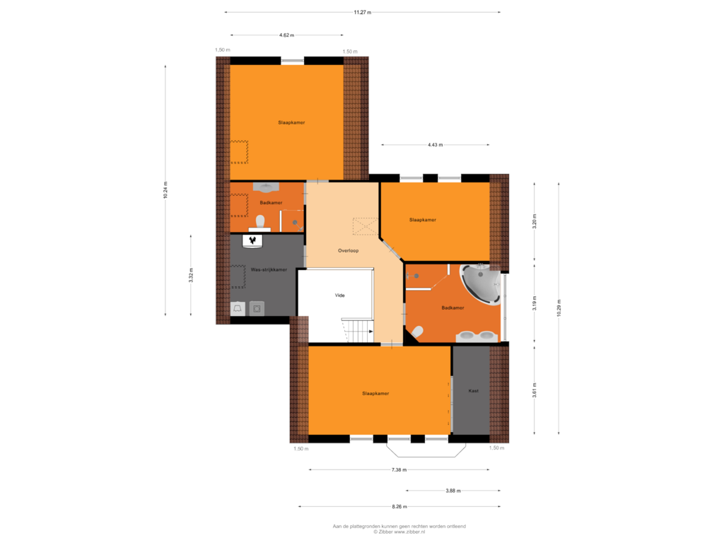 Bekijk plattegrond van Eerste Verdieping van Dorpstraat 92