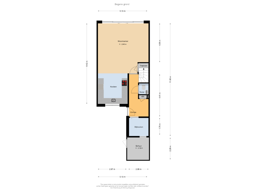 View floorplan of Begane grond of Kropaar 13