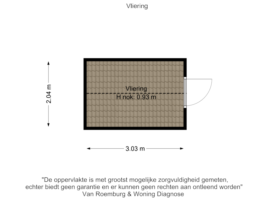 View floorplan of Vliering of Kropaar 13