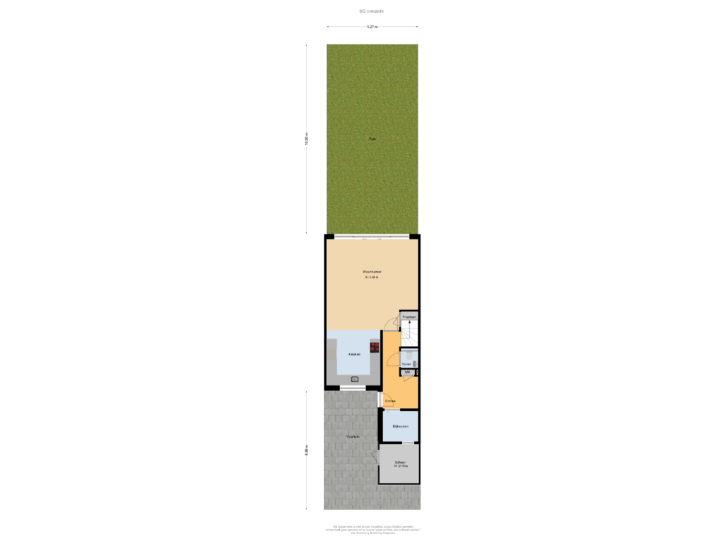 View floorplan of BG overzicht of Kropaar 13