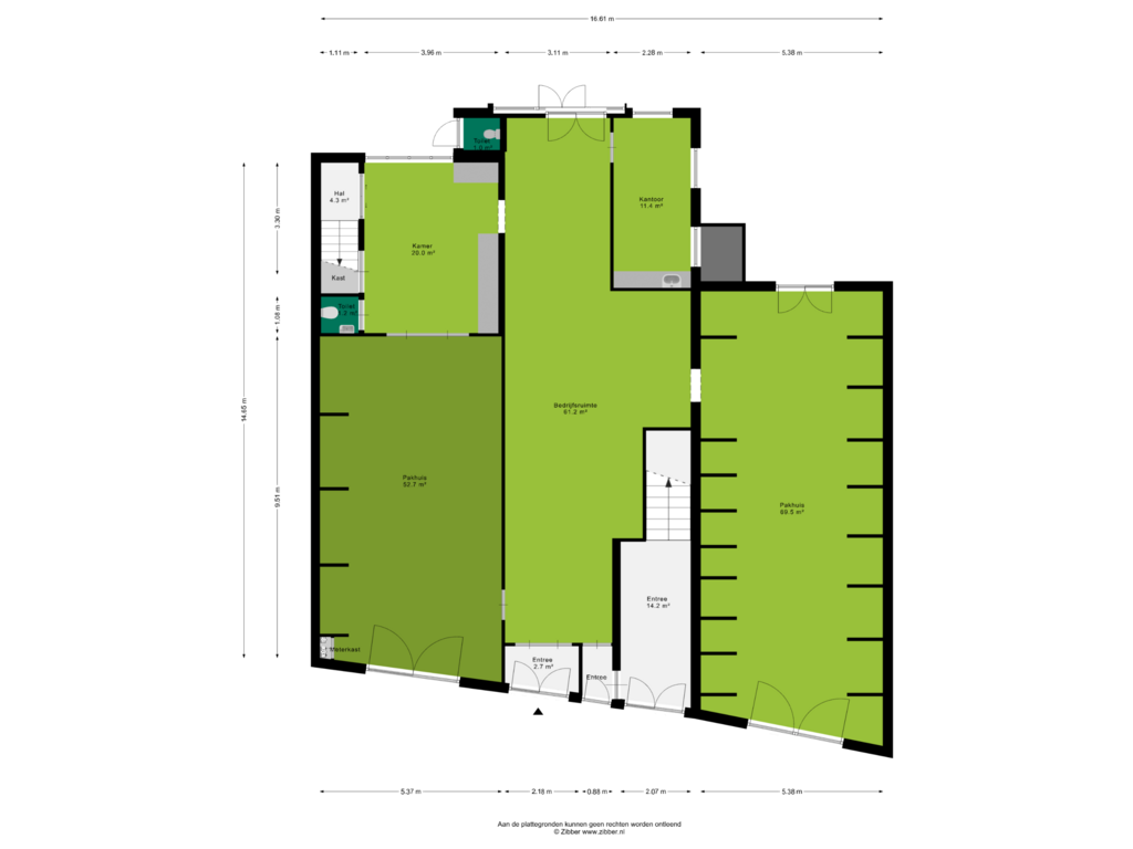 View floorplan of Begane Grond of Peperstraat 92