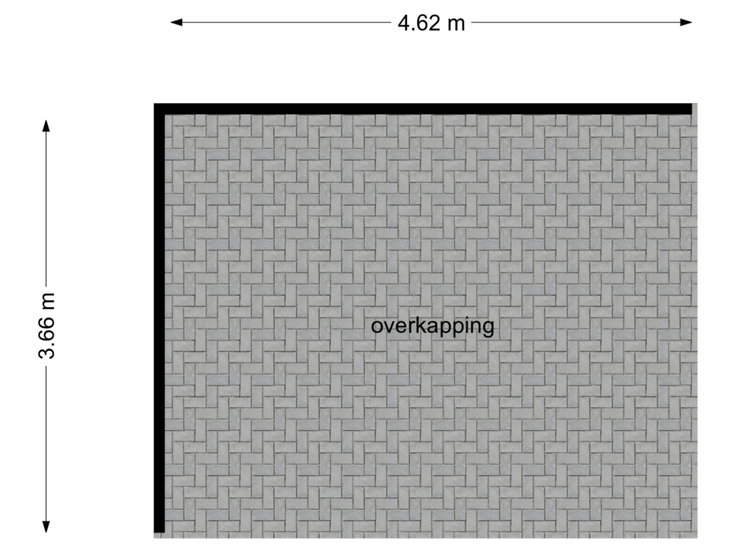 Bekijk plattegrond van Overkapping van Vleugelstraat 19