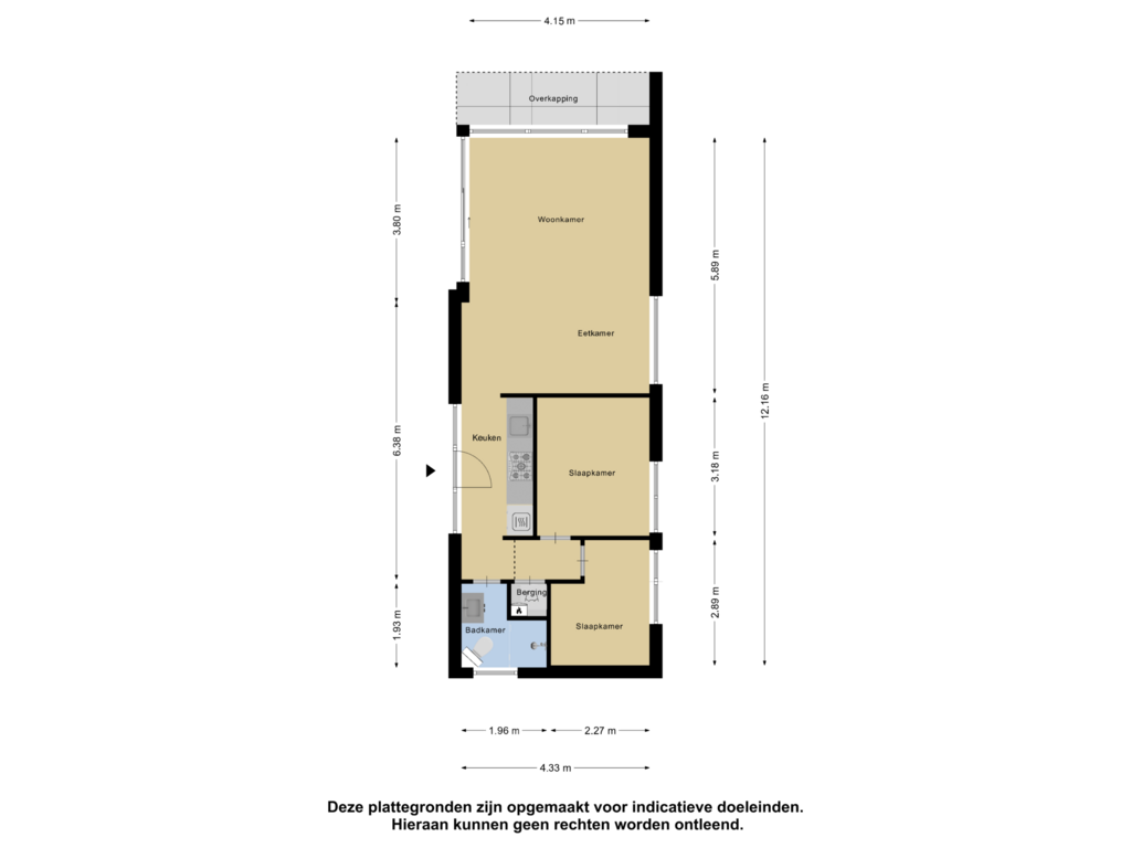 View floorplan of Begane Grond of Immenweg 15-669