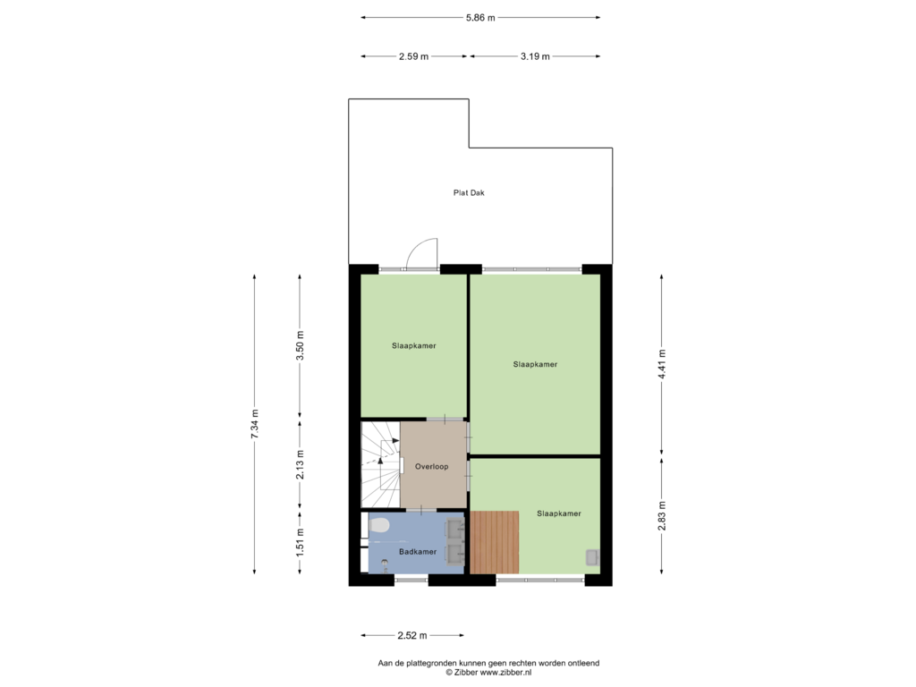 Bekijk plattegrond van Eerste Verdieping van Wilhelminastraat 10