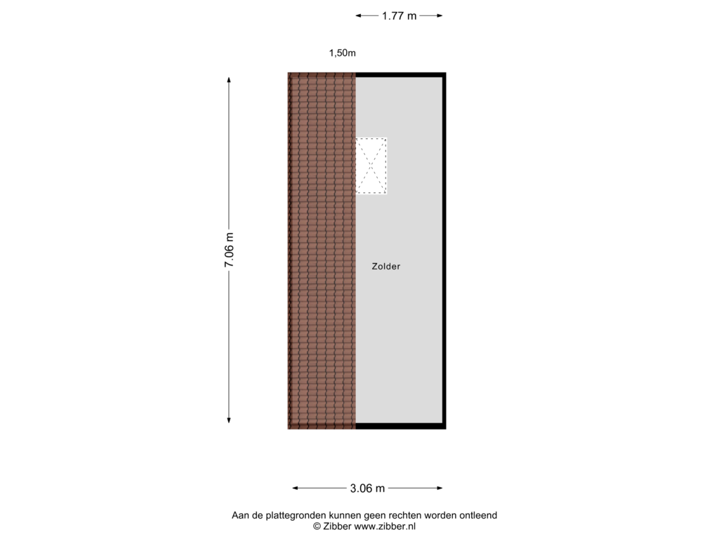 Bekijk plattegrond van Garage Zolder van Wilhelminastraat 10