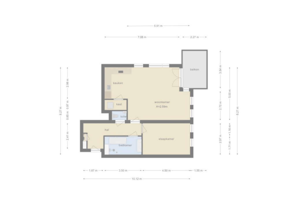 Bekijk plattegrond van First floor van Schelphoek 172