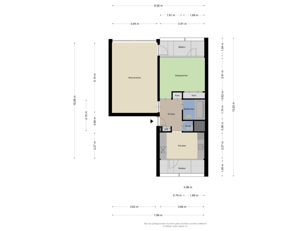 Bekijk plattegrond van Appartement van Kiefskamp 17