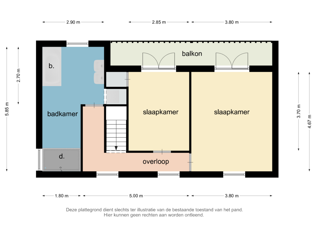 Bekijk plattegrond van verdieping van St. Josephstraat 2