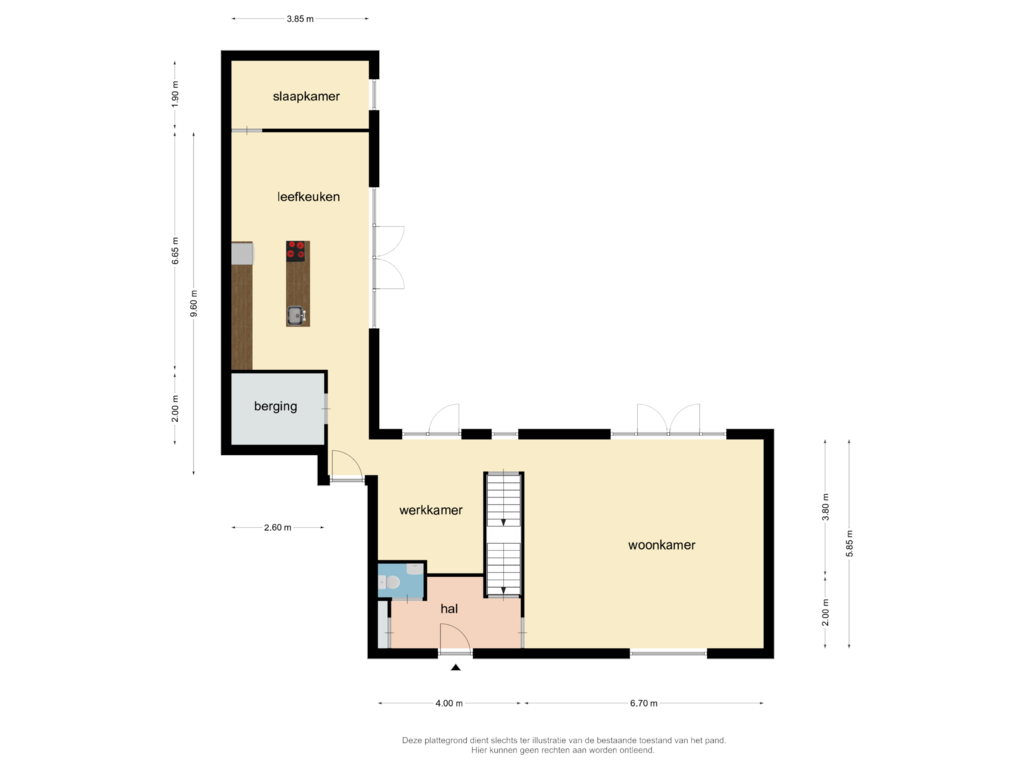 Bekijk plattegrond van begane grond van St. Josephstraat 2