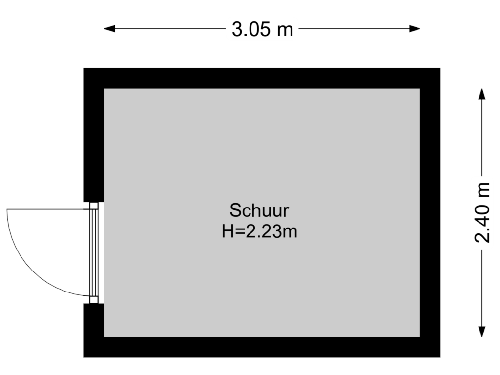 Bekijk plattegrond van Schuur van Fluweelmos 12