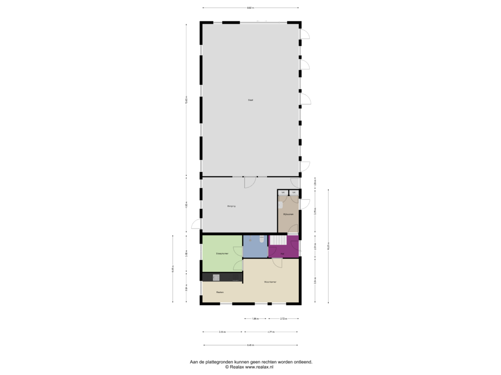 View floorplan of Begane grond of Wiersseweg 53-A