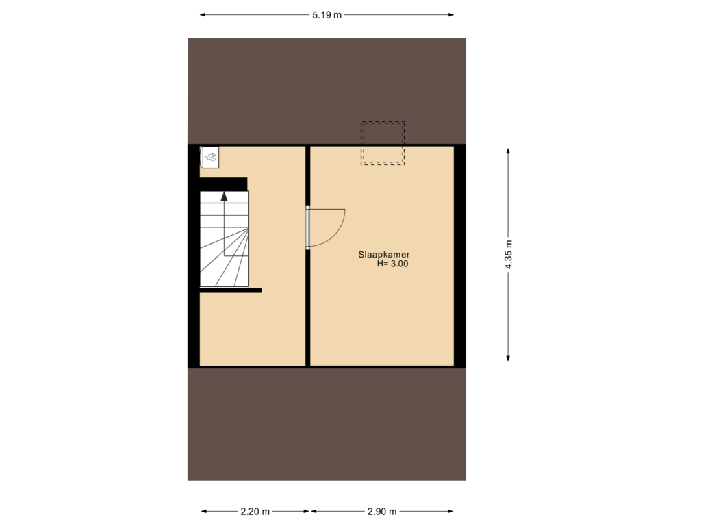 View floorplan of 2e Verdieping of Windmolen 66