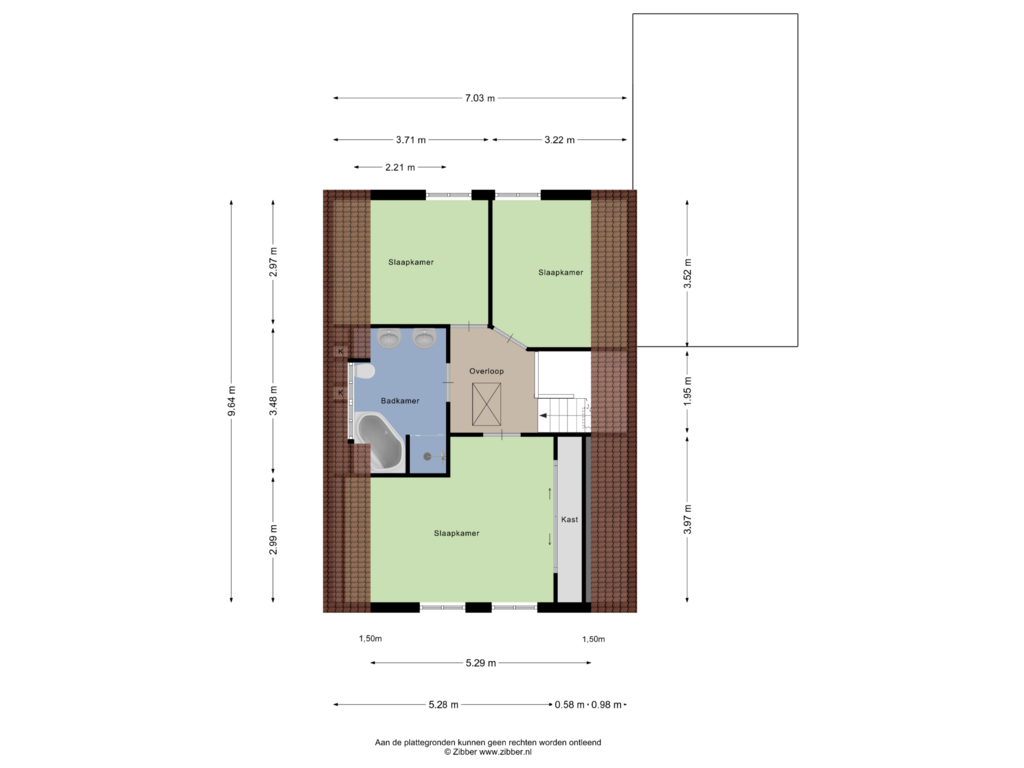 Bekijk plattegrond van Eerste Verdieping van Biesland 4