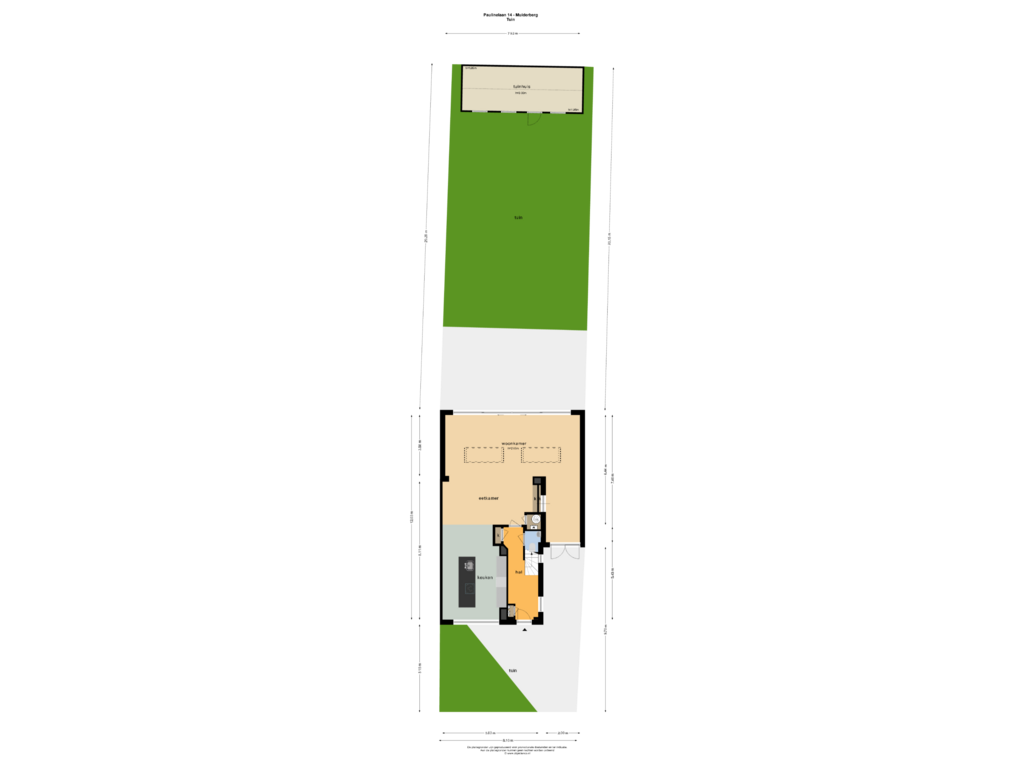 Bekijk plattegrond van Tuin van Paulinelaan 14