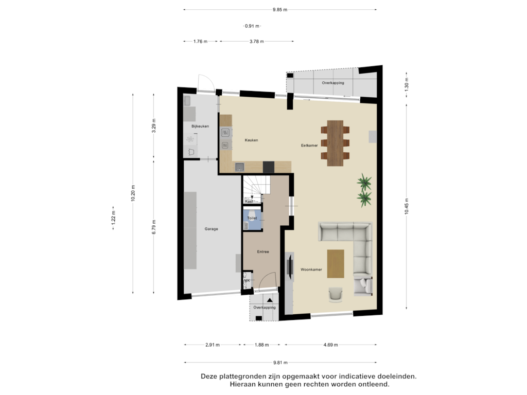 View floorplan of Begane Grond of Rogier van Otterloolaan 37