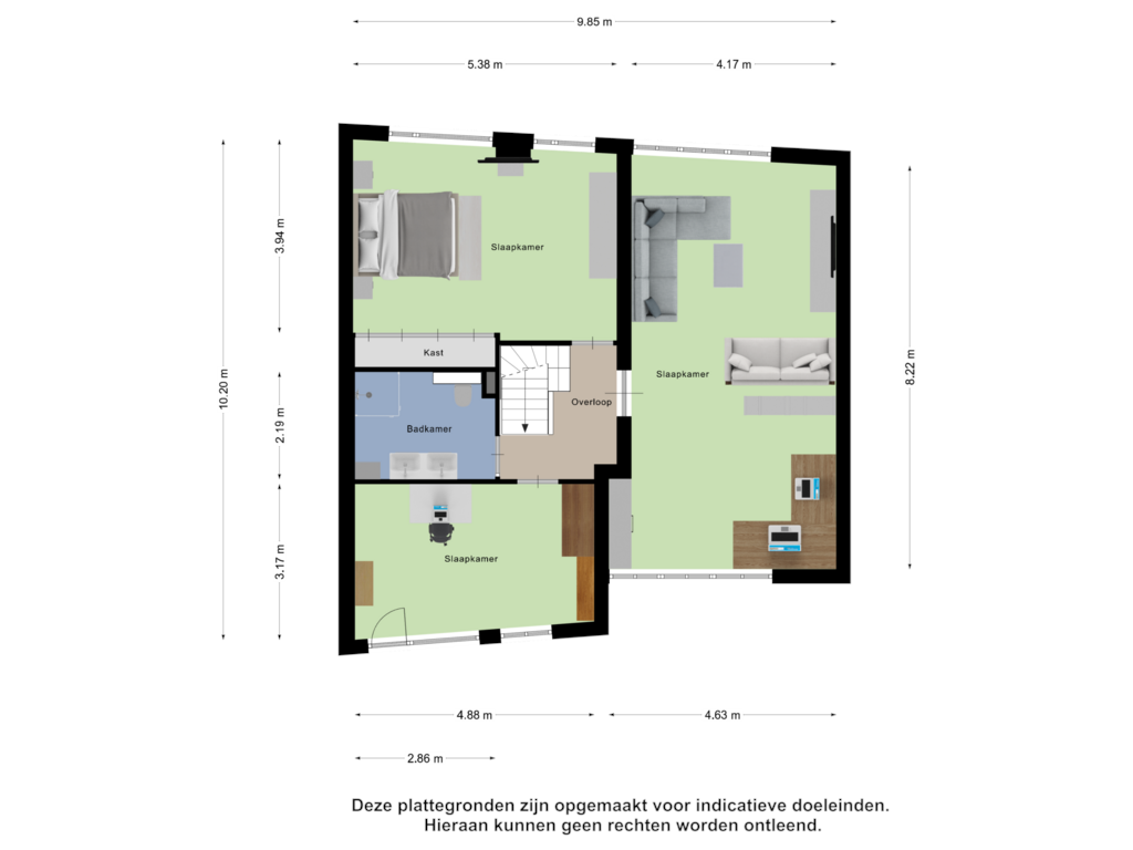 View floorplan of Eerste Verdieping of Rogier van Otterloolaan 37