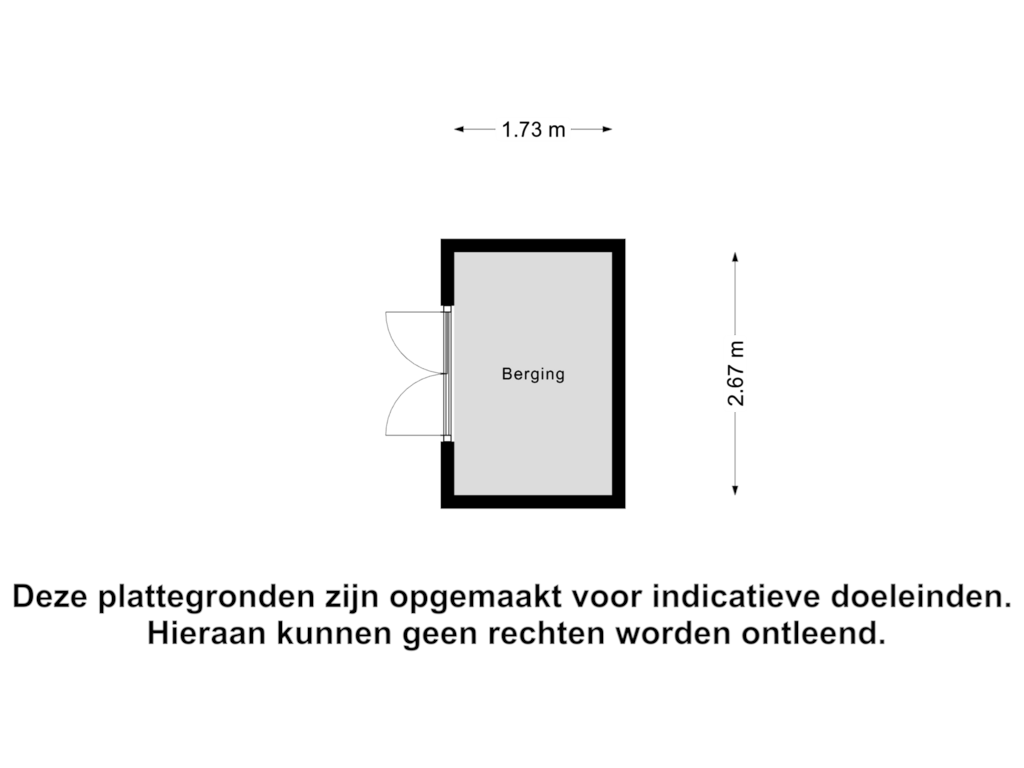 View floorplan of Berging of Rogier van Otterloolaan 37