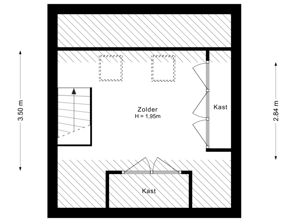 View floorplan of 2e Verdieping of Kees Delfsweg 18